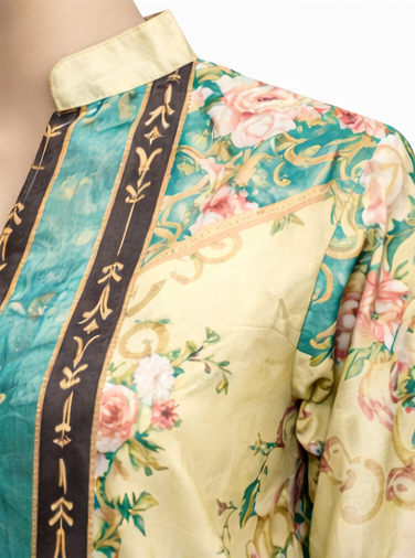 Floral Printed Satin Co-Ord Set for Women