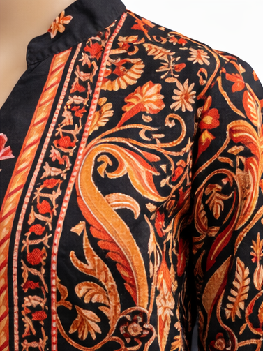 Floral Printed Satin Co-Ord Set for Women