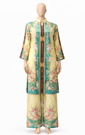 Floral Printed Satin Co-Ord Set for Women